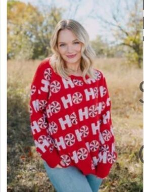 Fantastic Fawn Ho Ho Ho holiday sweater